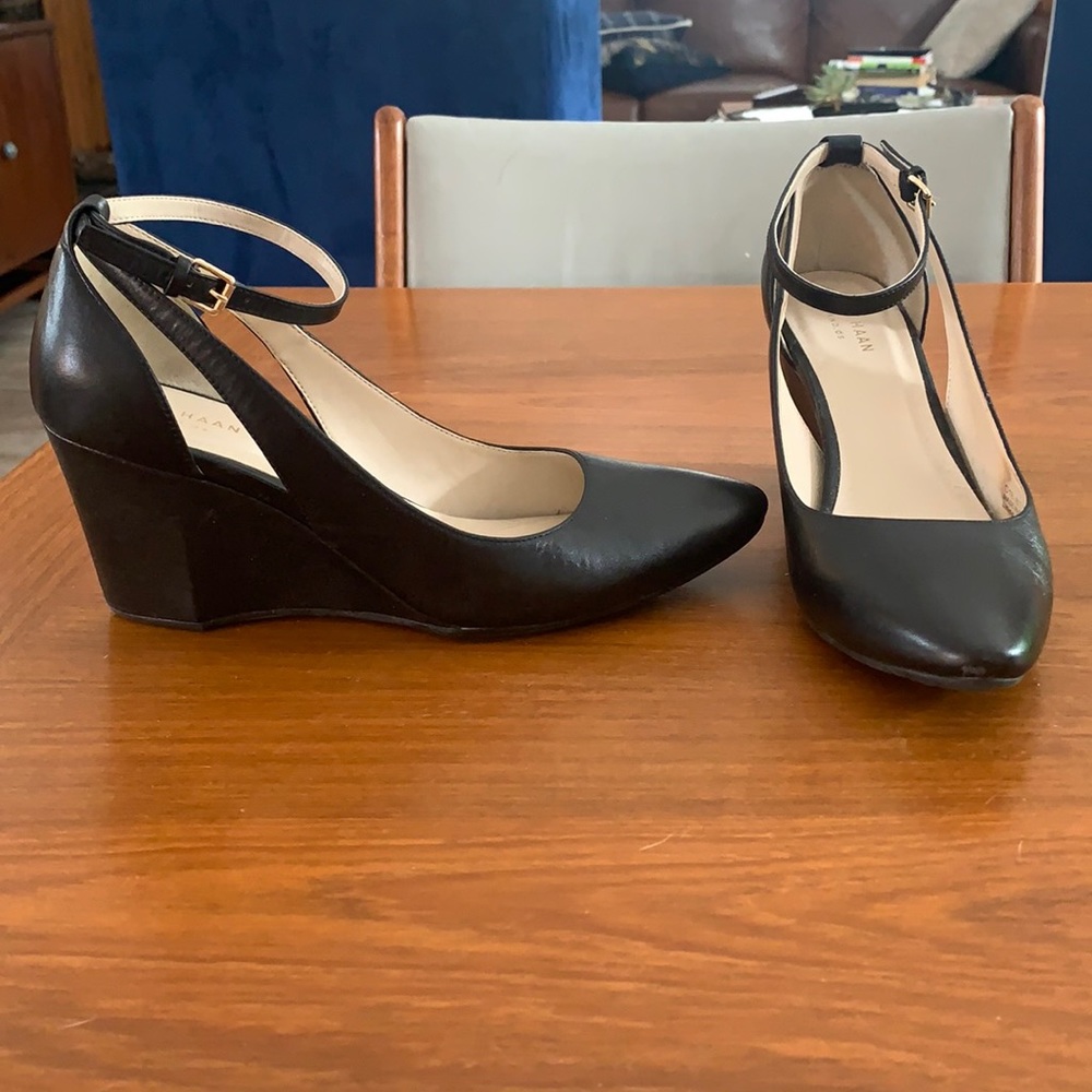 Cole Haan Ankle Strap Wedges Size 8